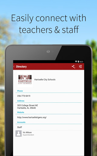 Hartselle City Schools Screen 2