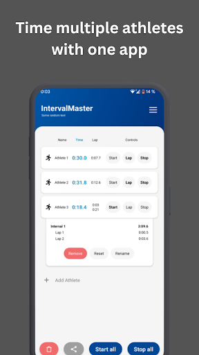 Interval Master Stopwatch Screen 2