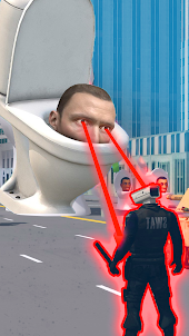 Toilet Run Monster Game 3D