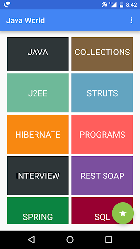 Android application Java World screenshort