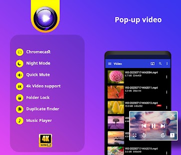 Captura de tela de todos os formatos do player de vídeo