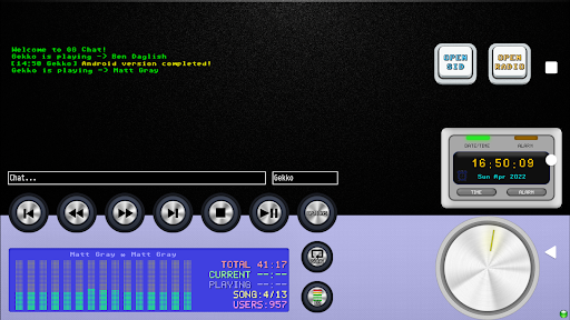 GG Radio + C64 SID Player Screen 3