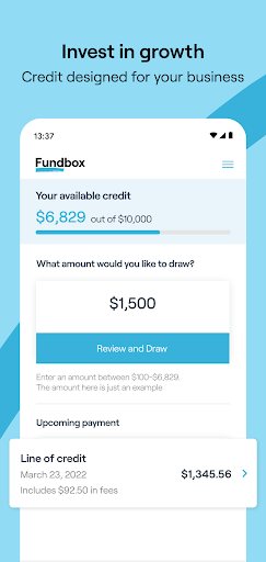 Android application Fundbox screenshort