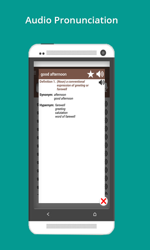 Android application English to English Dictionary screenshort
