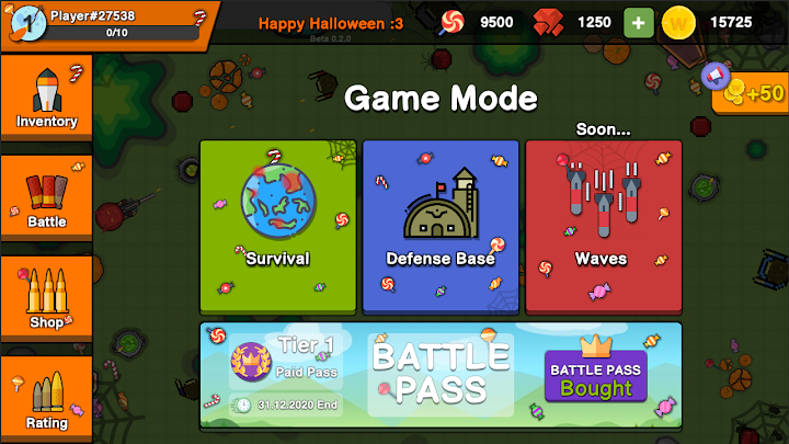 Zombie Battle Royale : 2D Towe Codes