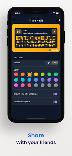 Screenshot of Habit Tracker - HabitKit