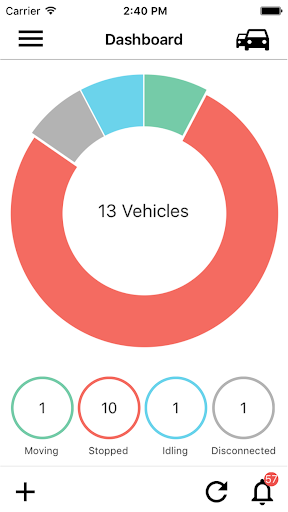Android application Fleet Board GPS screenshort