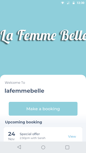 Android application lafemmebelle screenshort