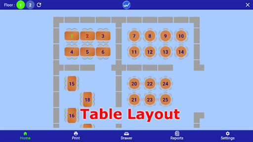 Android application Wellink POS screenshort