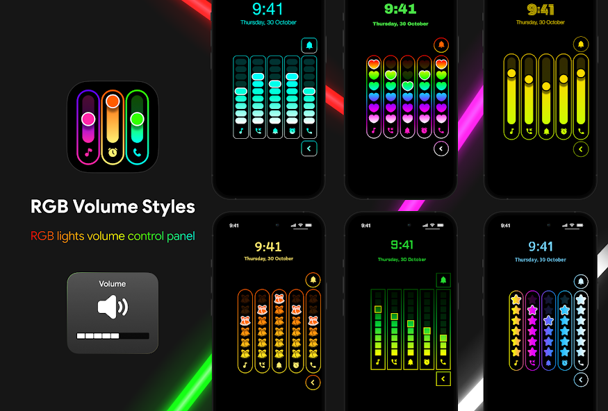 Enhancing Audio-Visual Experience with LED Color Volume Control