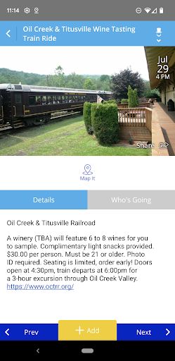 Screenshot of Visit Crawford