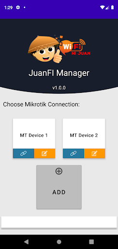 Android application JuanFi Manager screenshort