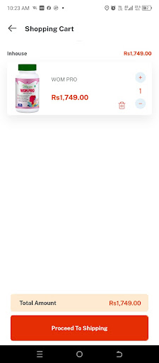 Android application Krose Herbs screenshort