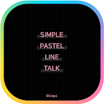 Cover Image of Download 카카오톡 테마 - 심플 라인_블랙 핑크 (카톡테마)  APK