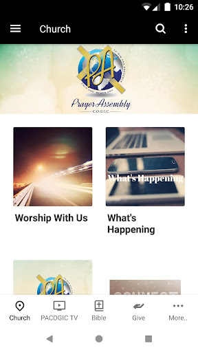 Android application Prayer Assembly Church screenshort