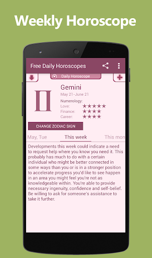 Free Daily Horoscopes Screen 2