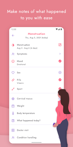 Lucy - Period tracker calendar Screenshot 3 - AppWisp.com