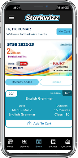 Android application Starkwizz screenshort