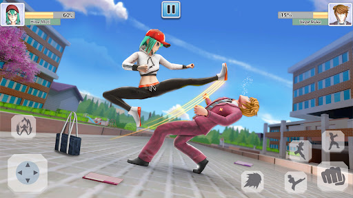 High School Fighting Game Screen 2