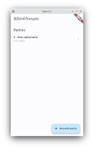 Android application Compteur Billard Français screenshort