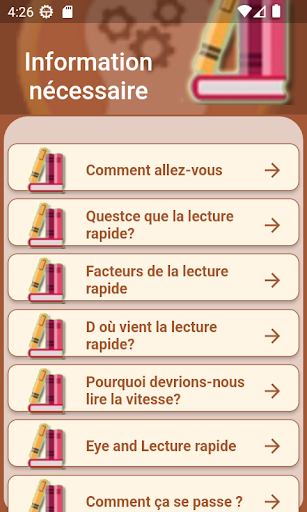 Aperçu de l'application