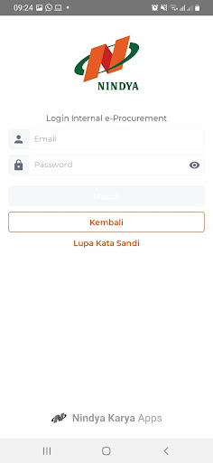Eprocurement PT Nindya Karya Screen 3