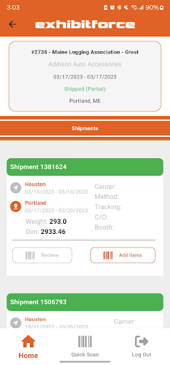 AssetTracker by ExhibitForce Screen 3