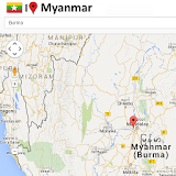 Myanmar map icon