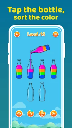 Sort color - Water puzzle game - Screenshot 2
