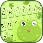 Cover Image of Download Cute Frog Tongue Keyboard Theme 1.0 APK