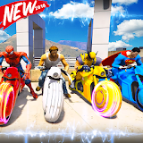 Ultimate Superhero Motobike Stunts Racing 2018 icon