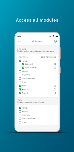 Android application HxGN AgrOn Control Room screenshort