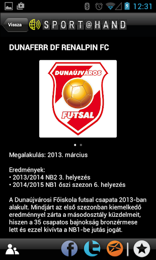 Dunaújváros - Futsal SPORT@HAN Screen 3