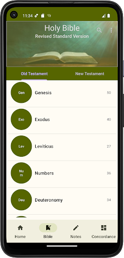 Android application RSV Bible screenshort