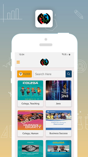 Android application Open Content for Development screenshort
