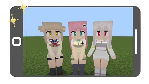 Anime Waifus mod for MCPE Screen 3