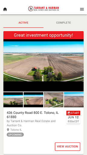 T&H Real Estate & Auction Screen 3