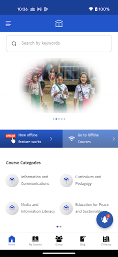 Android application Myanmar Teacher Platform screenshort
