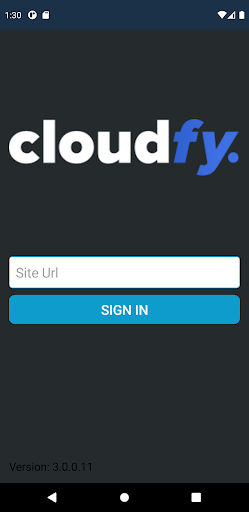 Android application Cloudfy screenshort