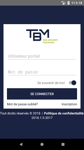 Aperçu de l'application