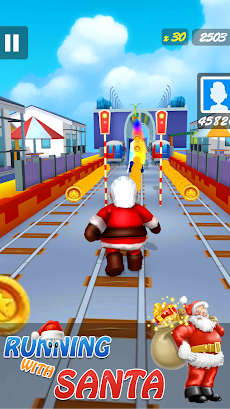 Subway Santa Surf Runner: Santa Run Game Adventureのおすすめ画像4