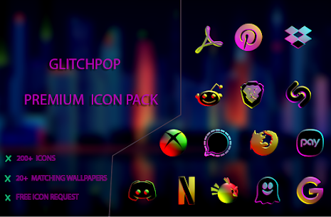 Glitchpop – Premium Icon Pack (MOD APK, Paid/Patched) v1.1 1