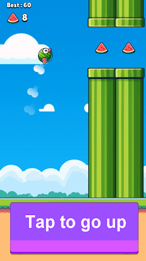 Flying Watermelon Game Screen 2