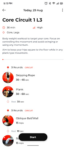 MaxFitness Screen 3