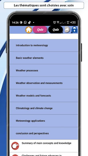 Meteorology Course Screen 2