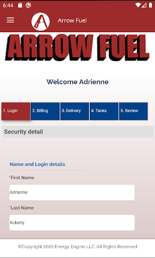 Arrow Fuel Screen 3