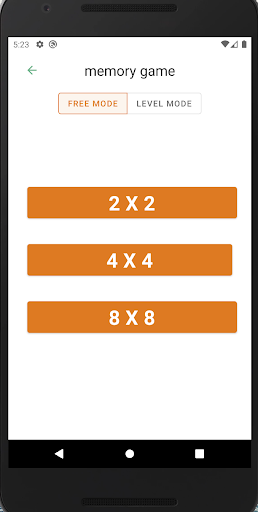 Memory Game Screen 2