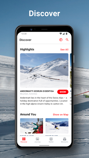 Android application MountainAccess screenshort