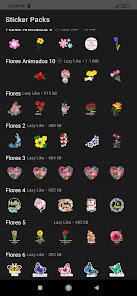Captura de Pantalla 1 Stickers de Flores Animados pa android