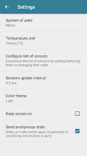 Sensors Toolbox Screenshot